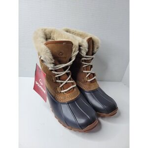 Wolverine Women's Torrent Boot Faux Fur Duck Boots Round Toe Size 7W 119 MSRP